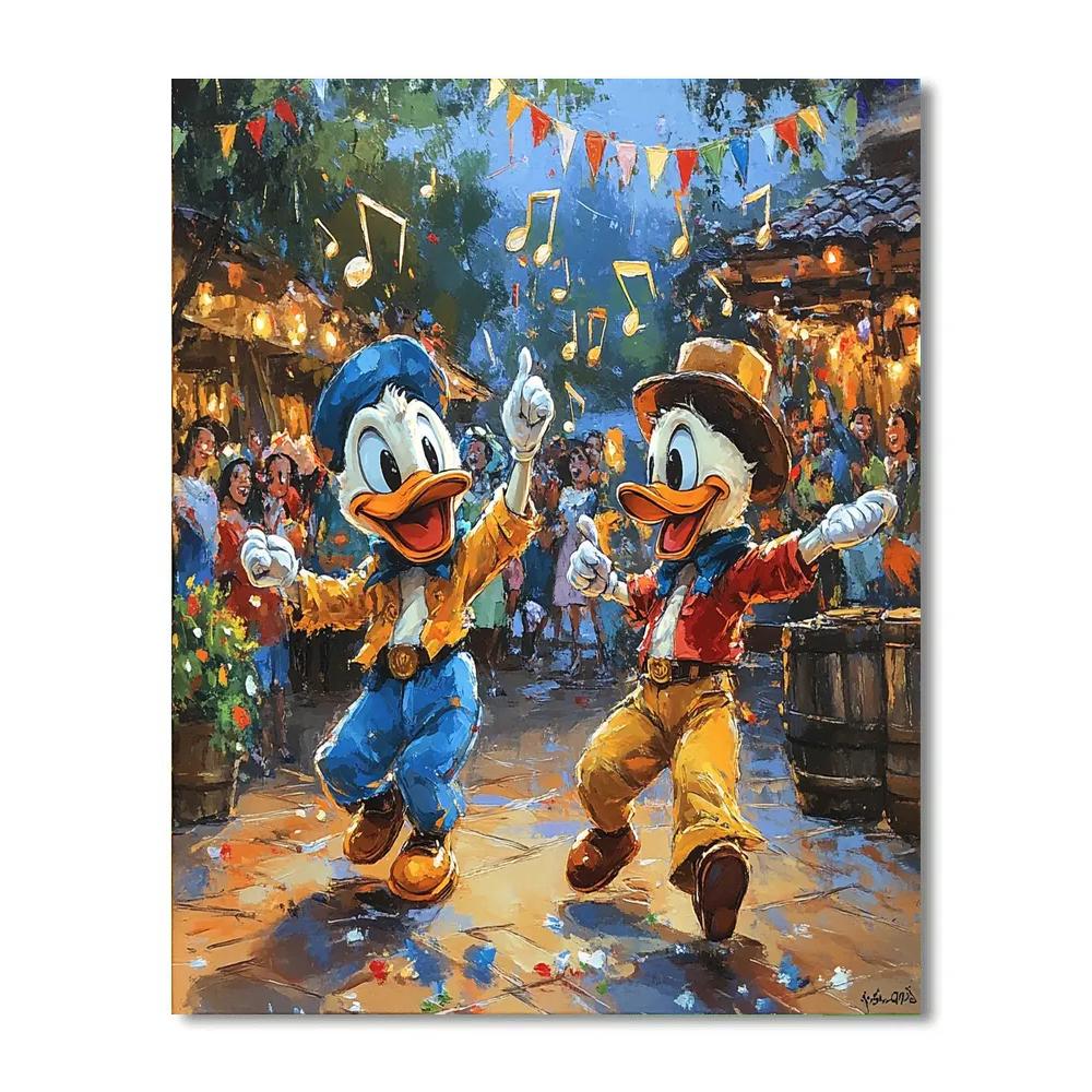 The Three Caballeros’ Musical Fiesta - Disney Inspired paint by numbers