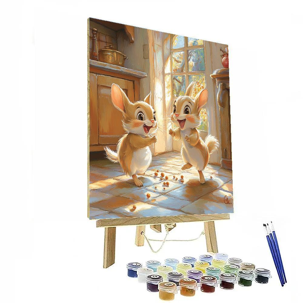 Gus And Jaq’s Cheese Quest - Disney Inspired Painting by numbers kit