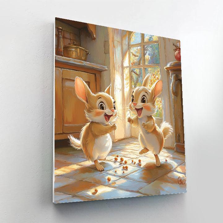 Gus And Jaq’s Cheese Quest - Disney Inspired Painting by numbers kit