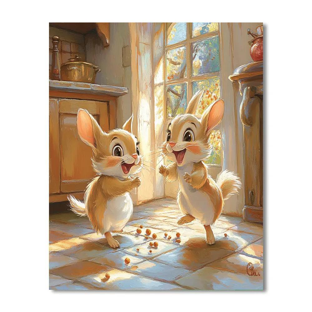 Gus And Jaq’s Cheese Quest - Disney Inspired Painting by numbers kit