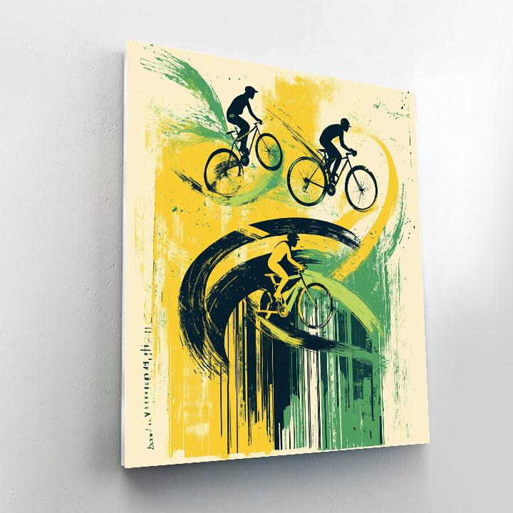 Henri De Toulouse Lautrec Inspired Circus Riders Number painting