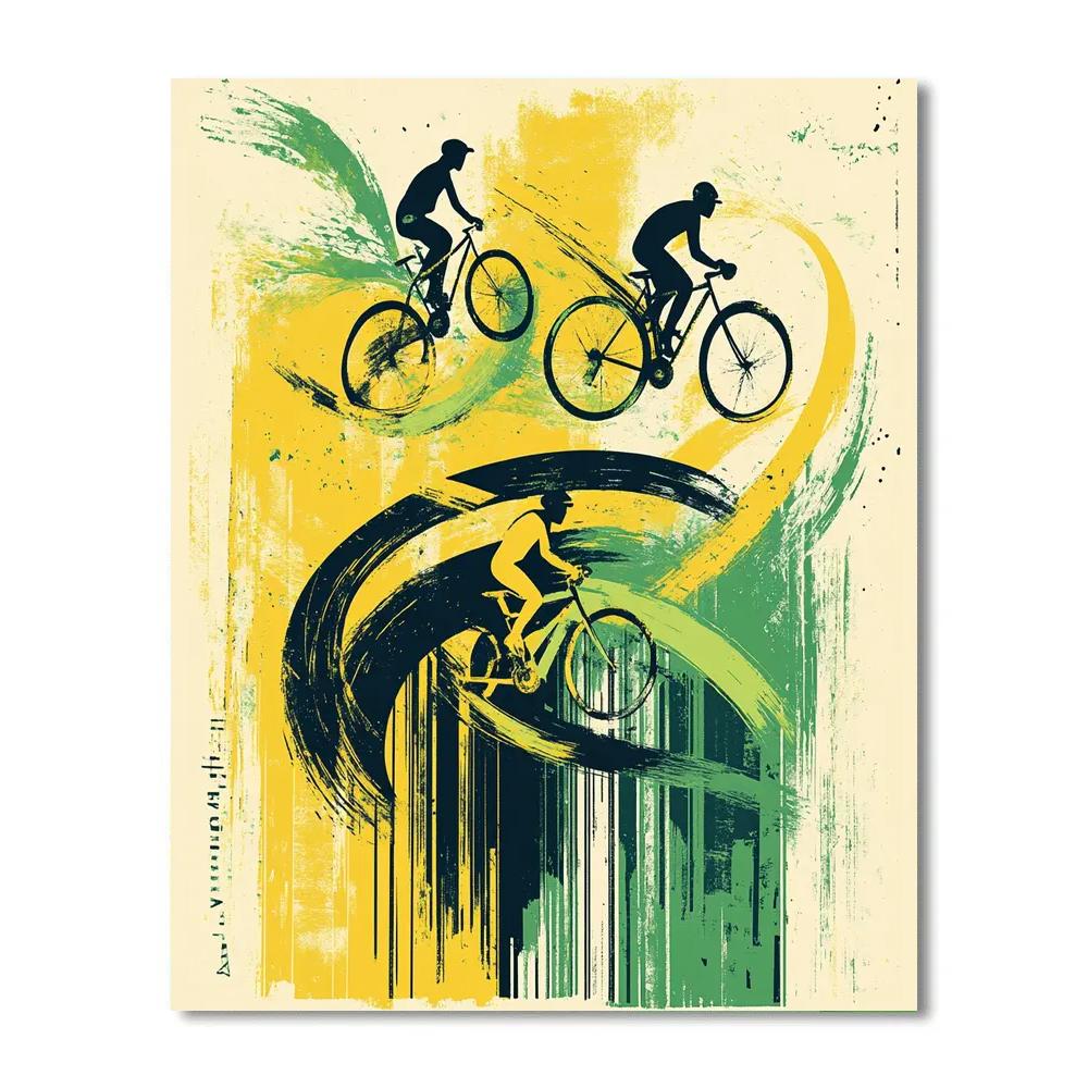 Henri De Toulouse Lautrec Inspired Circus Riders Number painting