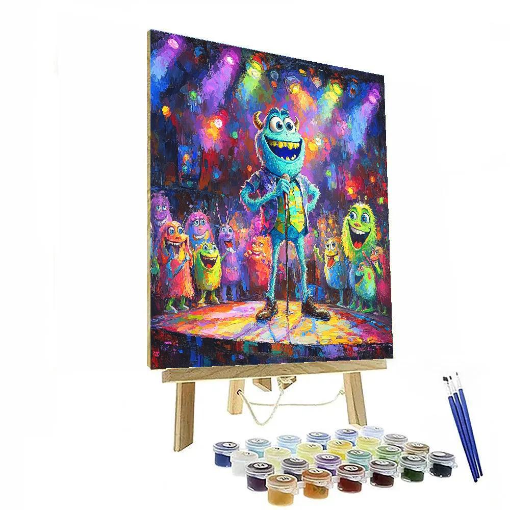 Mike Wazowski’s Comedy Night - Disney Inspired Paint by numbers art