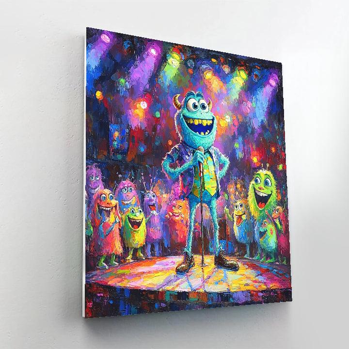 Mike Wazowski’s Comedy Night - Disney Inspired Paint by numbers art