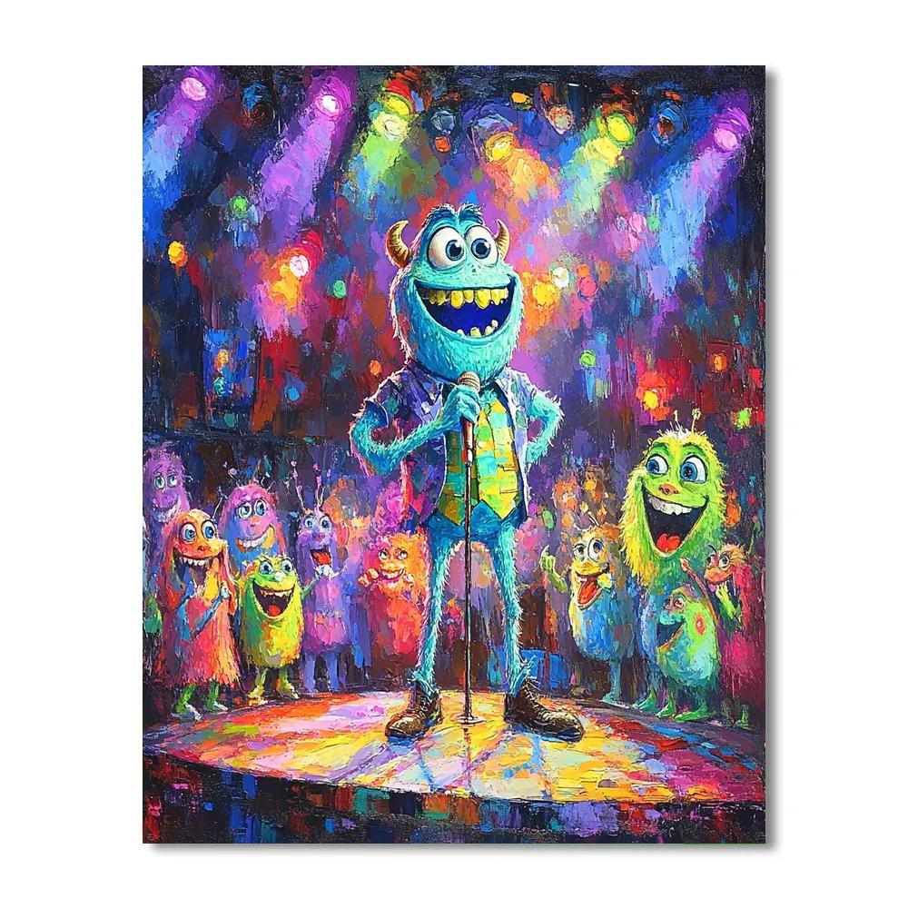 Mike Wazowski’s Comedy Night - Disney Inspired Paint by numbers art