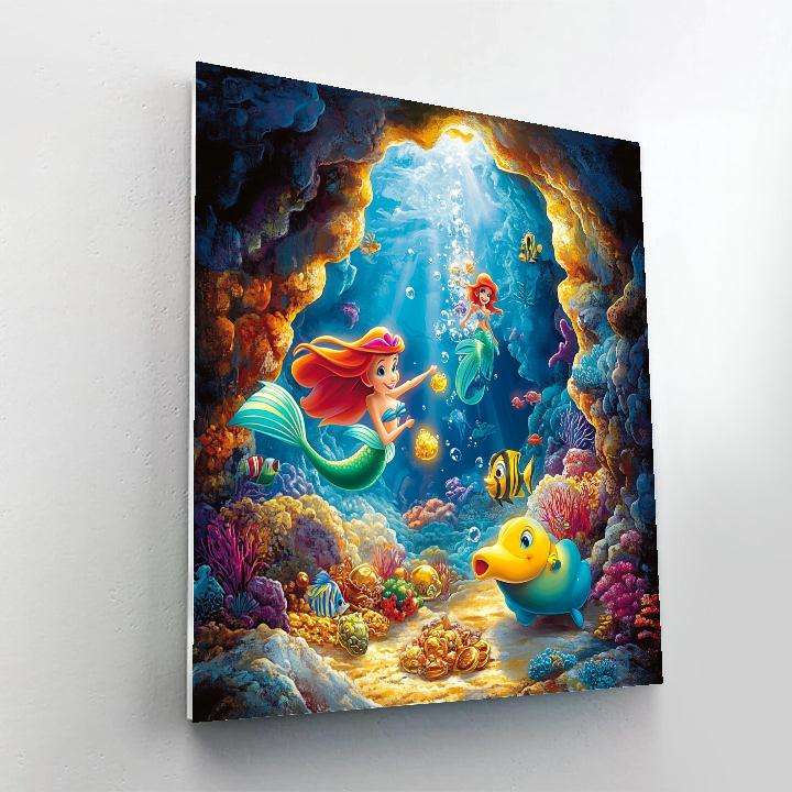 Ariel And Friends’ Underwater Adventure - Disney Inspired Painting by numbers kit