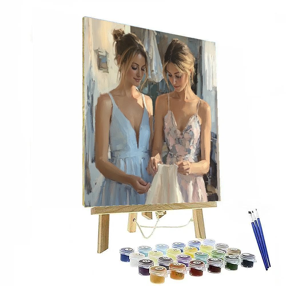 Mary Cassatt Inspired At The Dressmaker Painting by numbers kit