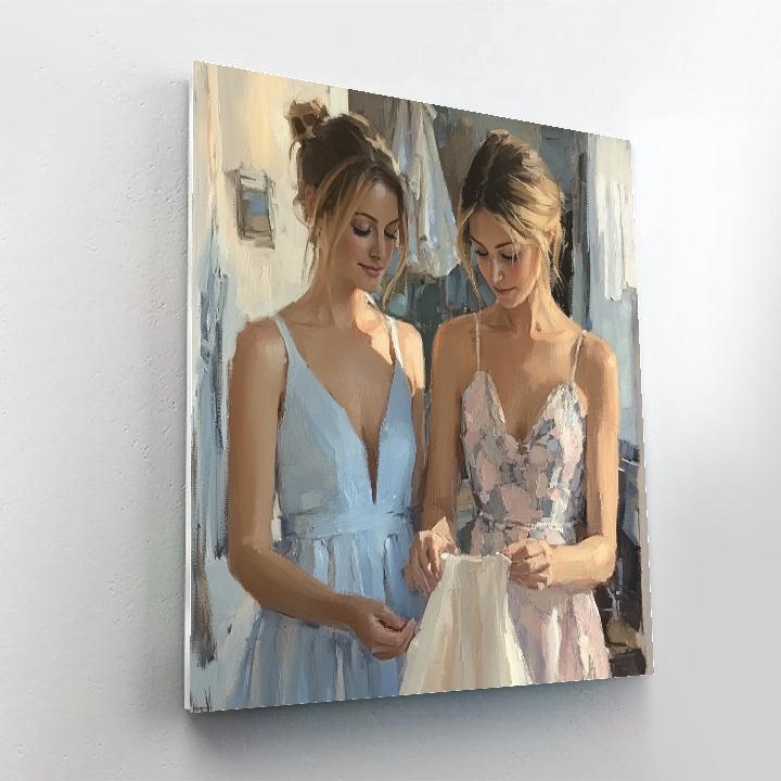 Mary Cassatt Inspired At The Dressmaker Painting by numbers kit