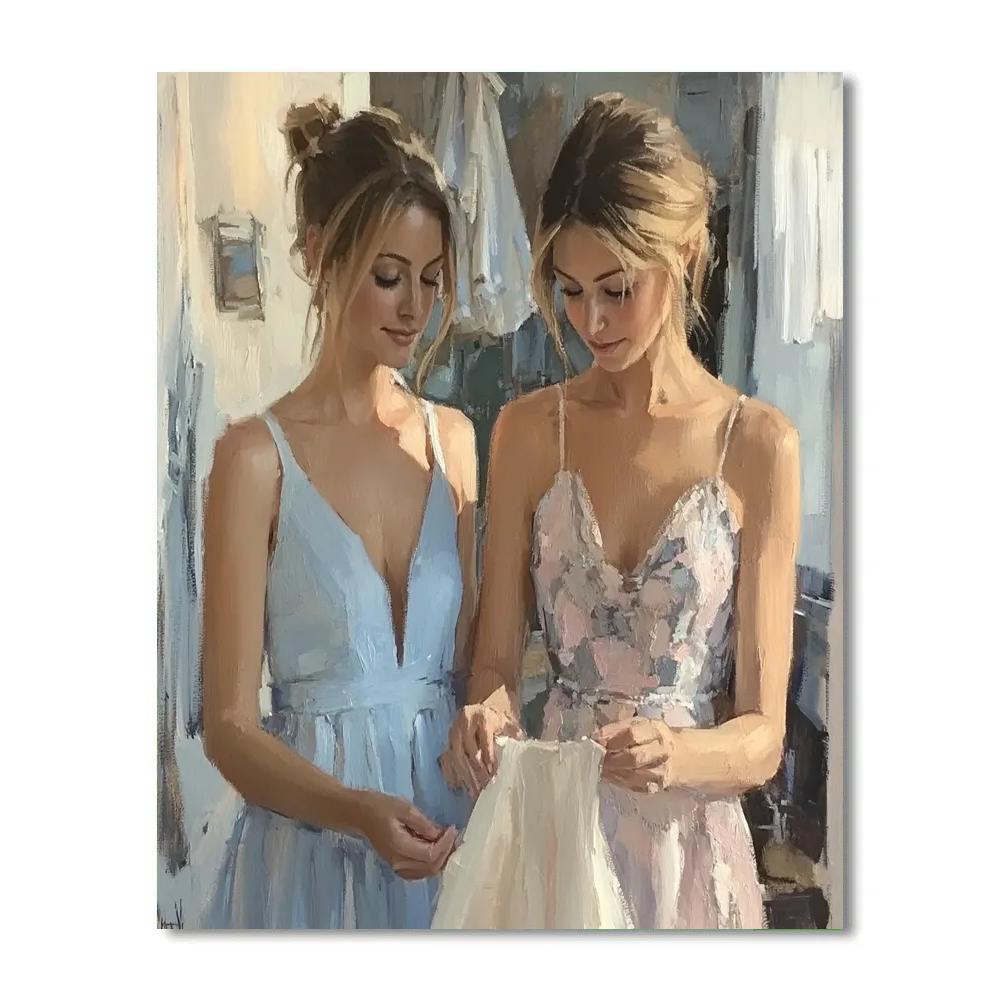 Mary Cassatt Inspired At The Dressmaker Painting by numbers kit