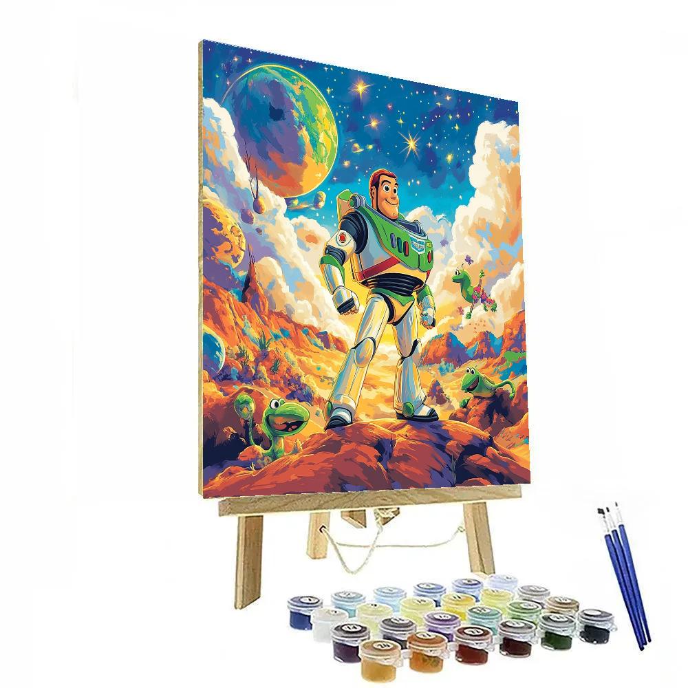 Buzz Lightyear’s Cosmic Adventure - Disney Inspired painting number kit