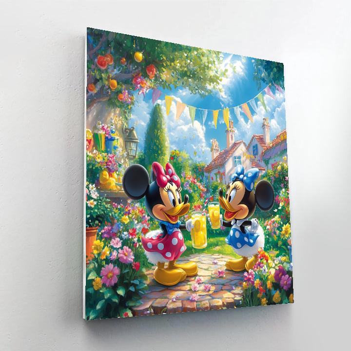 Daisy And Mickey’s Garden Party - Disney Inspired paint by number