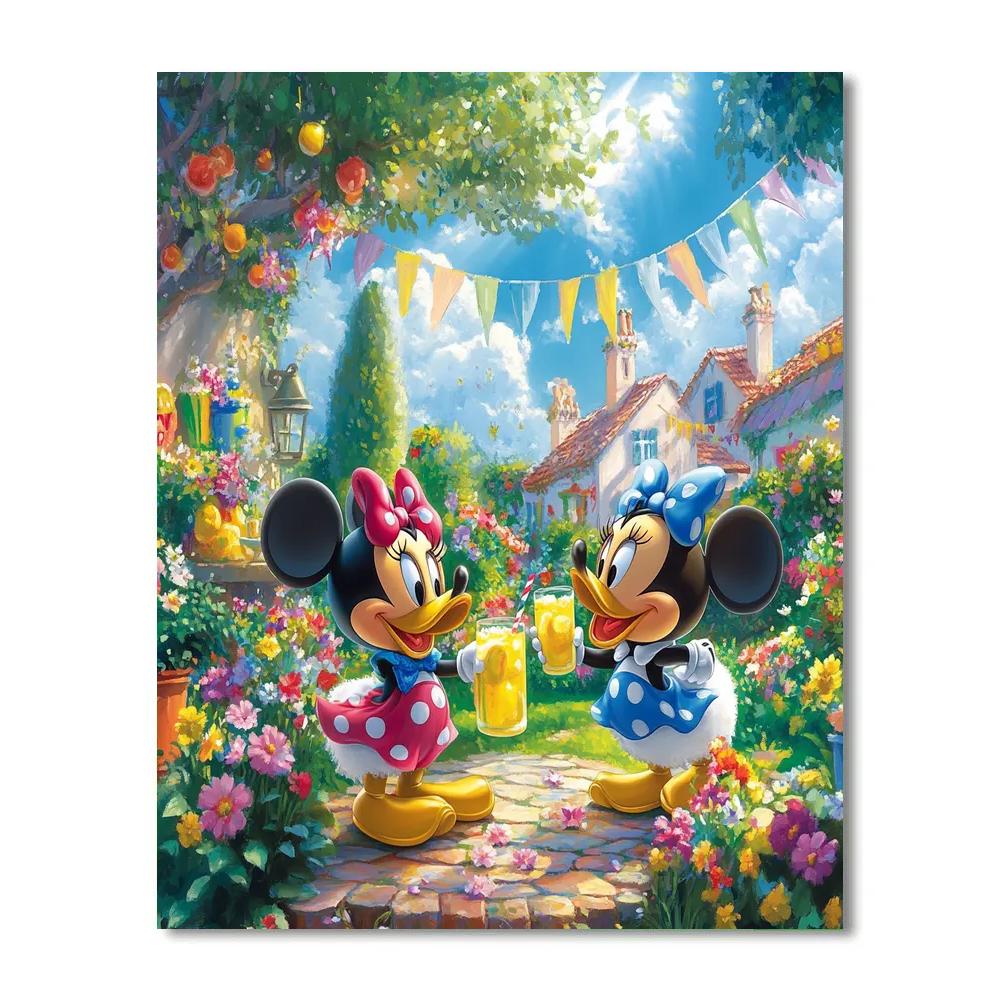 Daisy And Mickey’s Garden Party - Disney Inspired paint by number