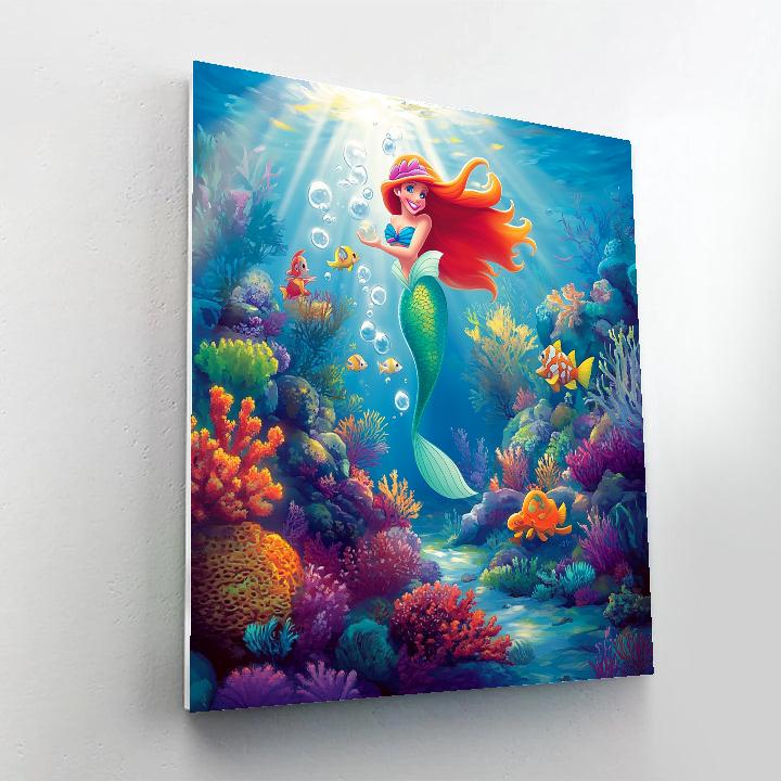 Ariel’s Musical Sea Party - Disney Inspired paint by numbers