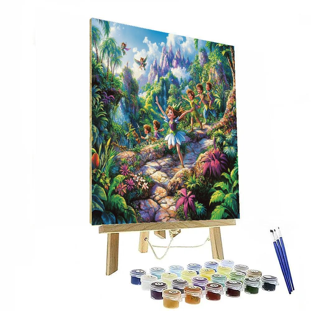 Peter Pan’s Neverland Treasure Hunt - Disney Inspired Numbered painting kits