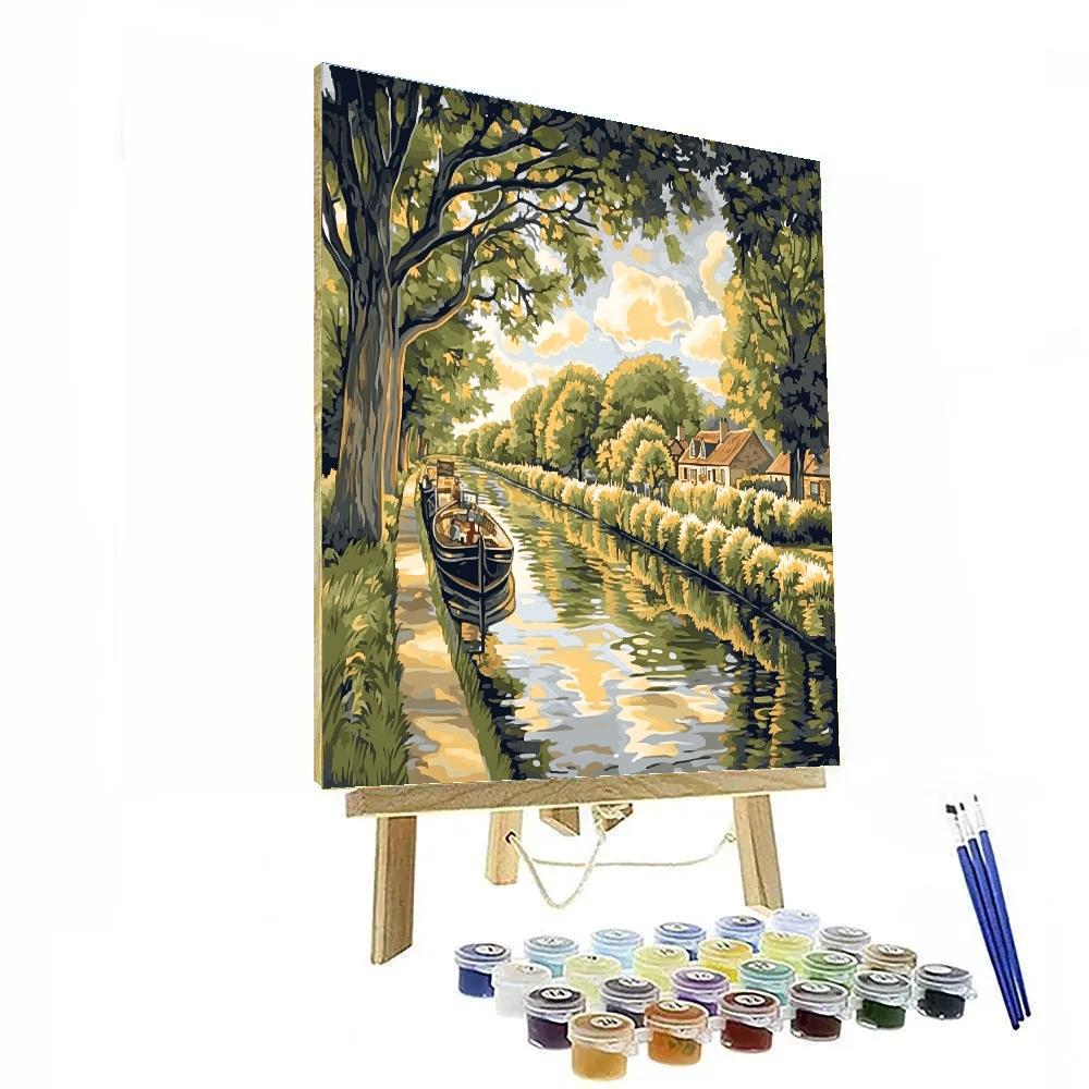John Constable Inspired River Towpath Paint by numbers art