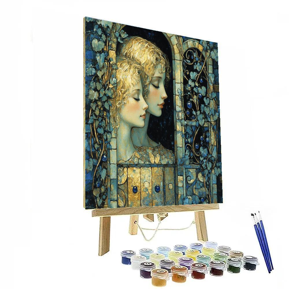 Edward Burne Jones Inspired Enchanted Forest Gate Paint by numbers kits