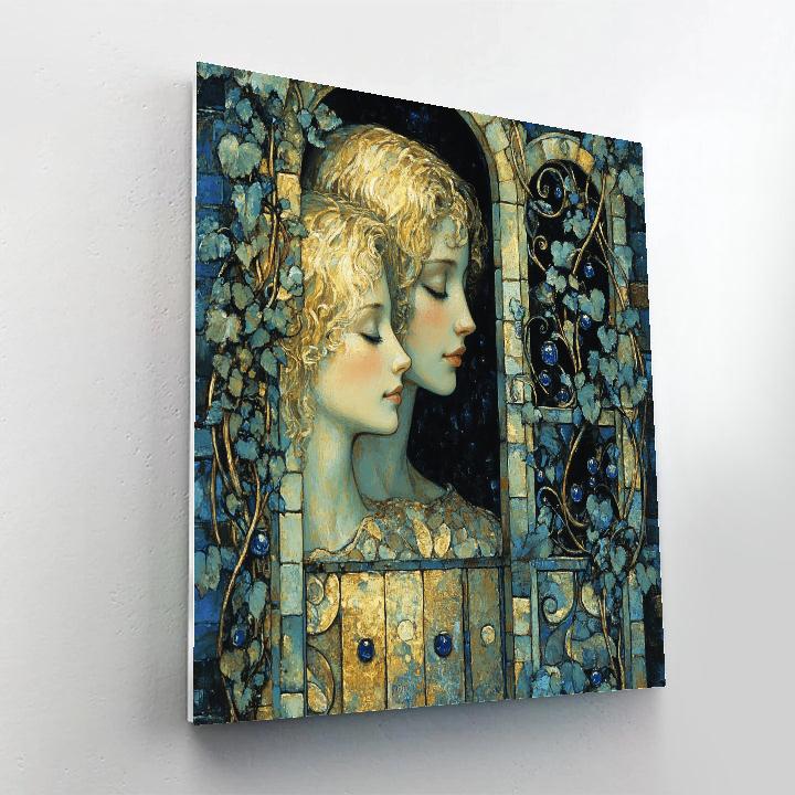 Edward Burne Jones Inspired Enchanted Forest Gate Paint by numbers kits