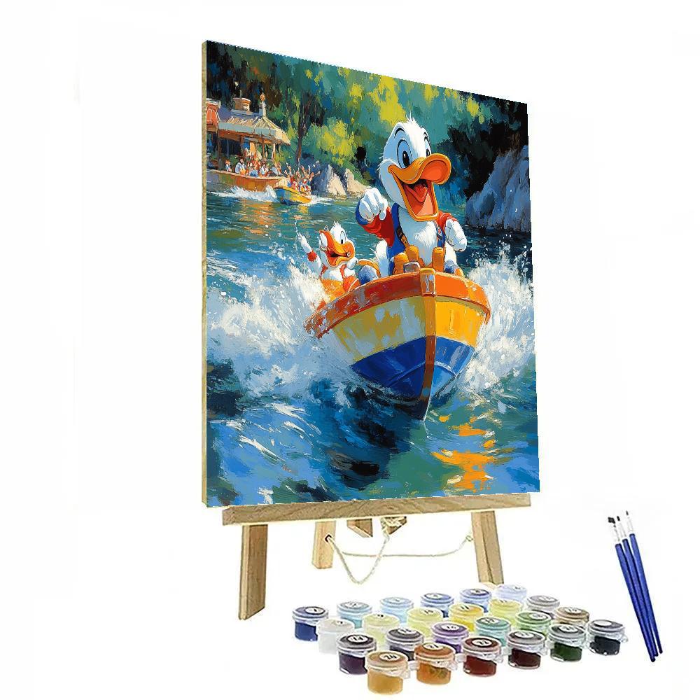 Donald Duck’s Racing Challenge - Disney Inspired painting number kit