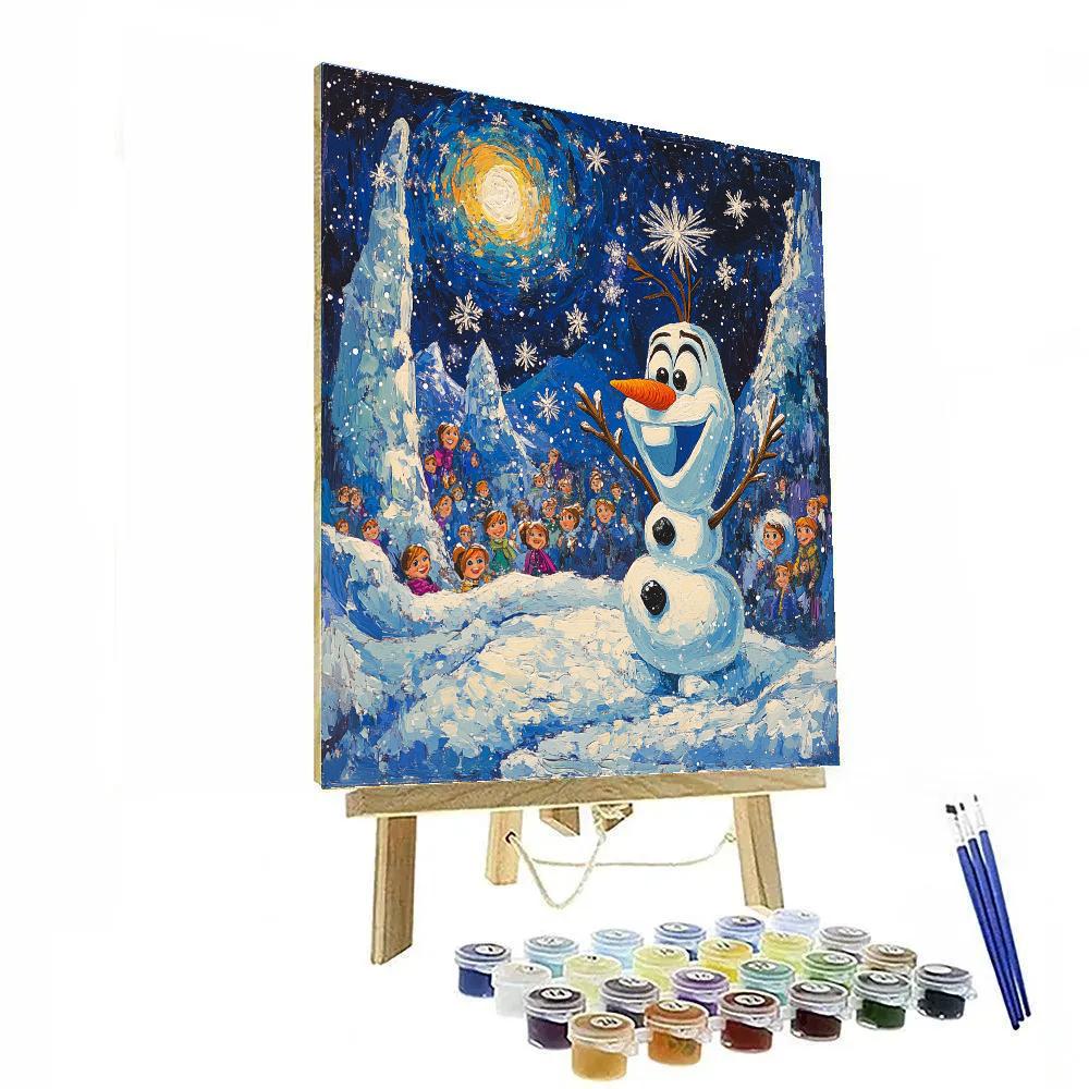 Olaf’s Winter Wonderland - Disney Inspired Paint by numbers kits