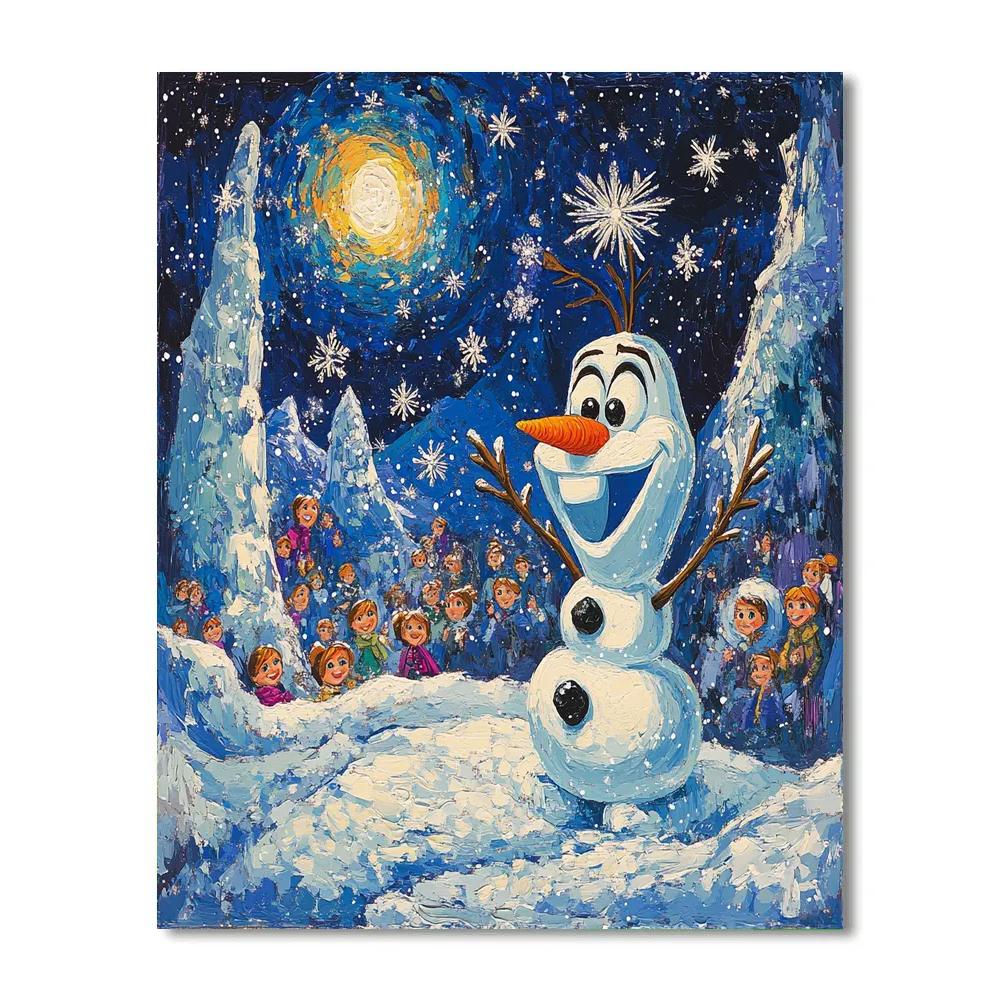 Olaf’s Winter Wonderland - Disney Inspired Paint by numbers kits