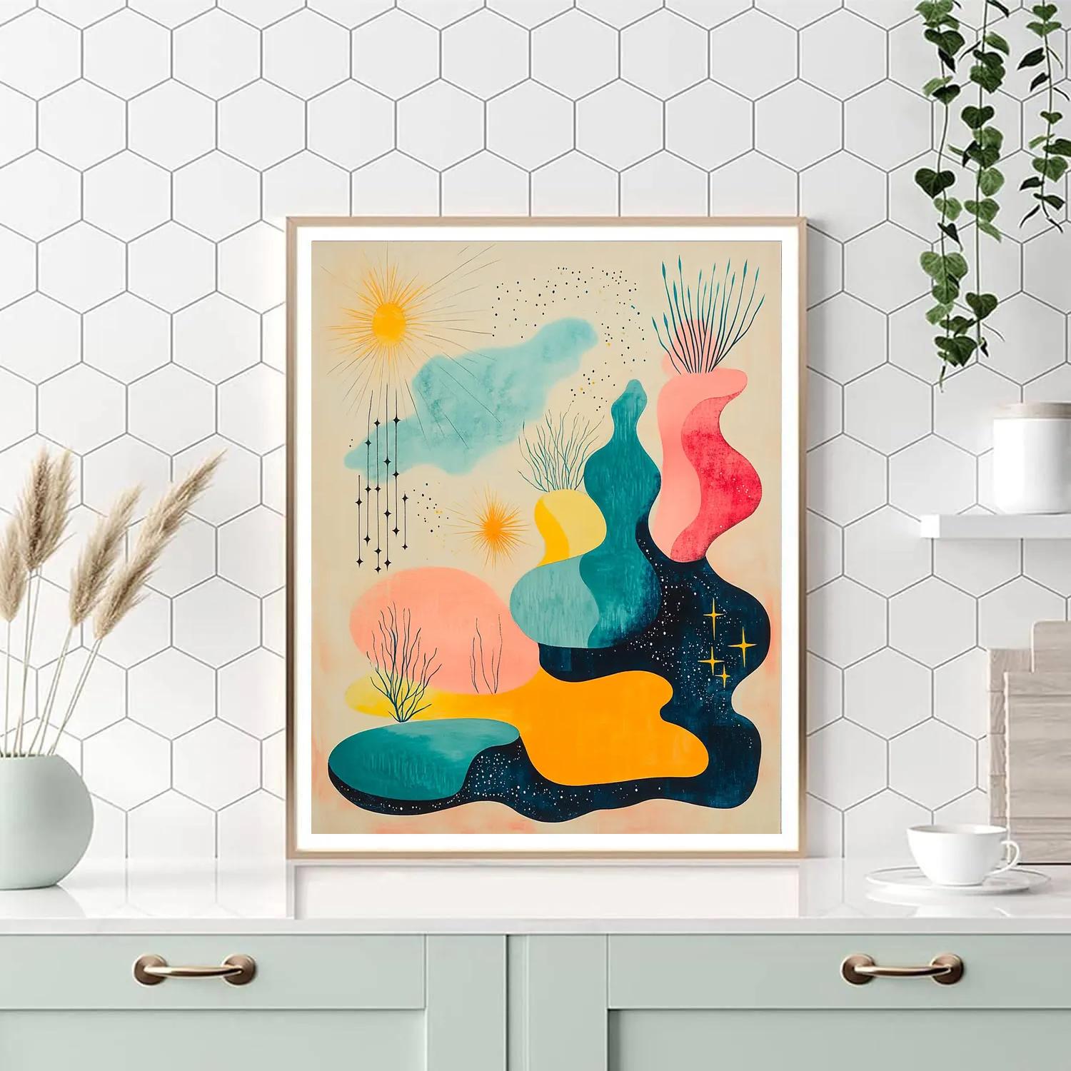 Joan Miro Inspired Garden Of Sparks paint by number