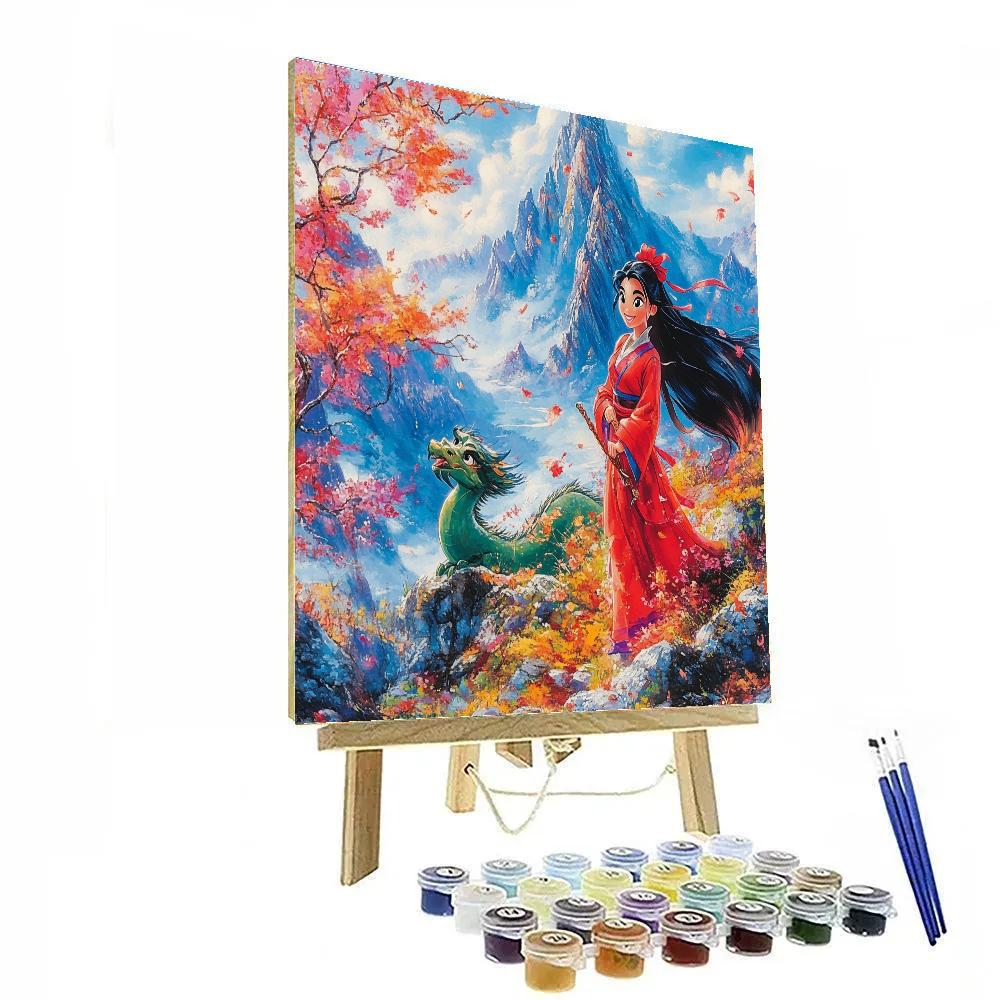 Mulan And Mushu’s Brave Quest - Disney Inspired Paint by numbers art