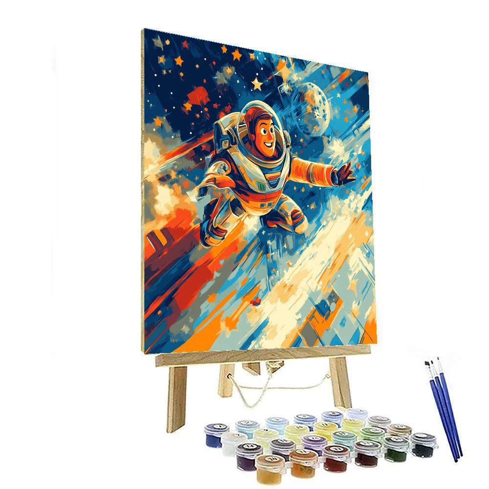 Buzz Lightyear’s Galactic Training - Disney Inspired Paint by numbers art