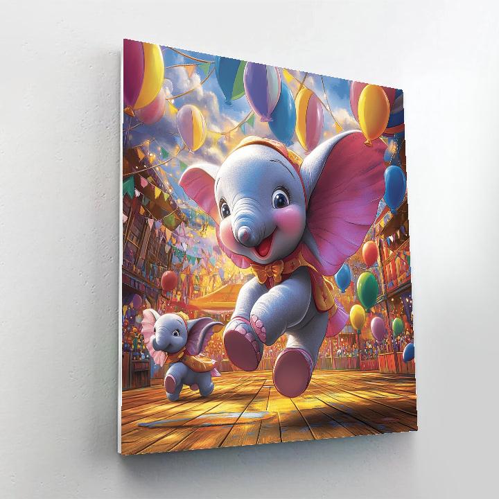 Dumbo’s Circus Fun - Disney Inspired paint by numbers