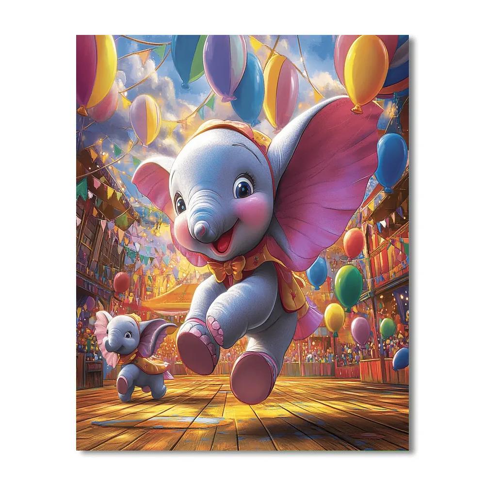 Dumbo’s Circus Fun - Disney Inspired paint by numbers