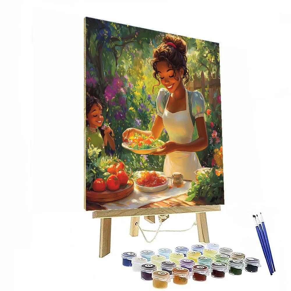 Tiana’s Garden Feast - Disney Inspired Number painting