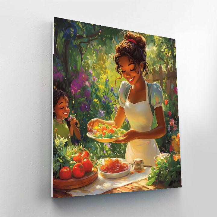 Tiana’s Garden Feast - Disney Inspired Number painting
