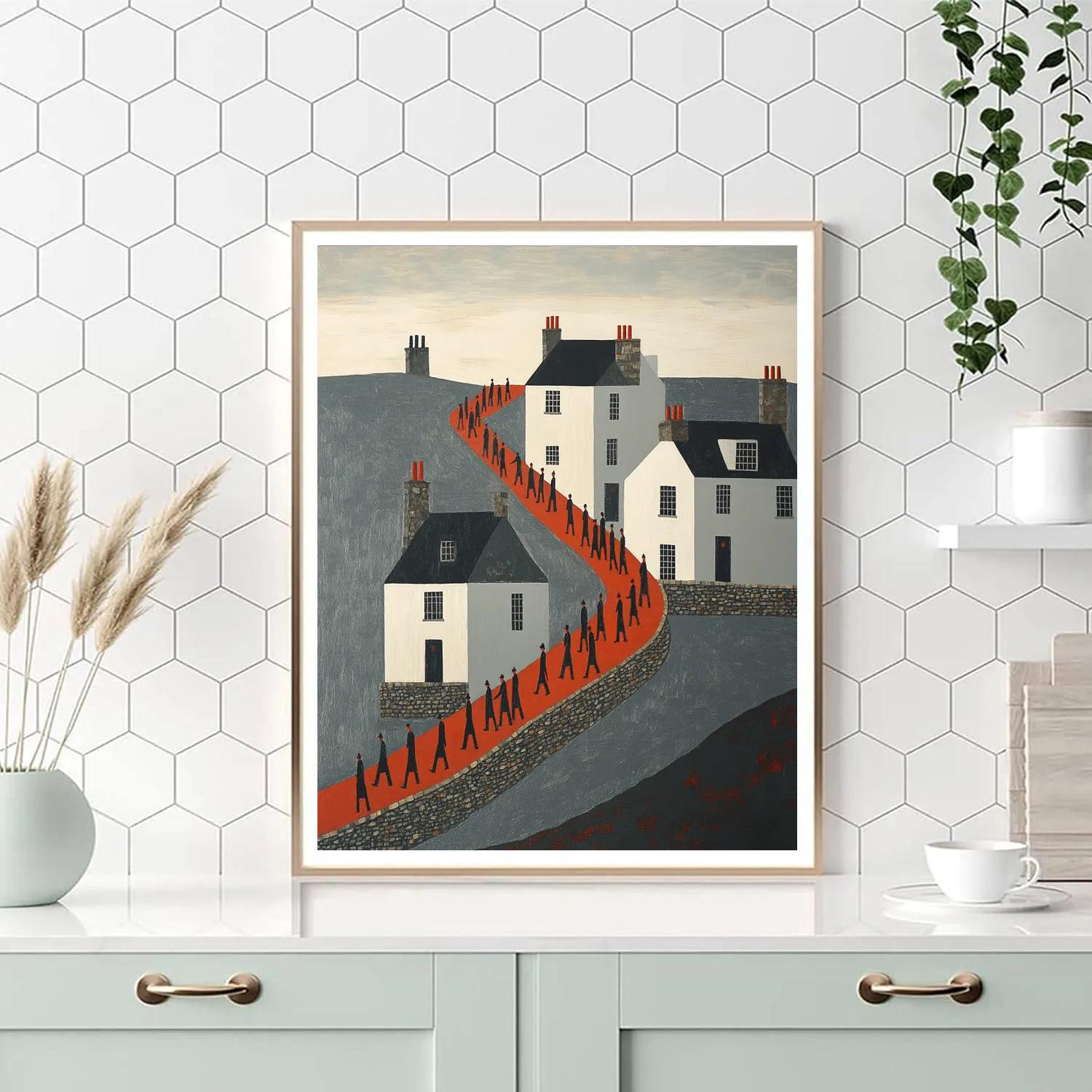 L S Lowry Inspired Evening Shift Painting by numbers kit