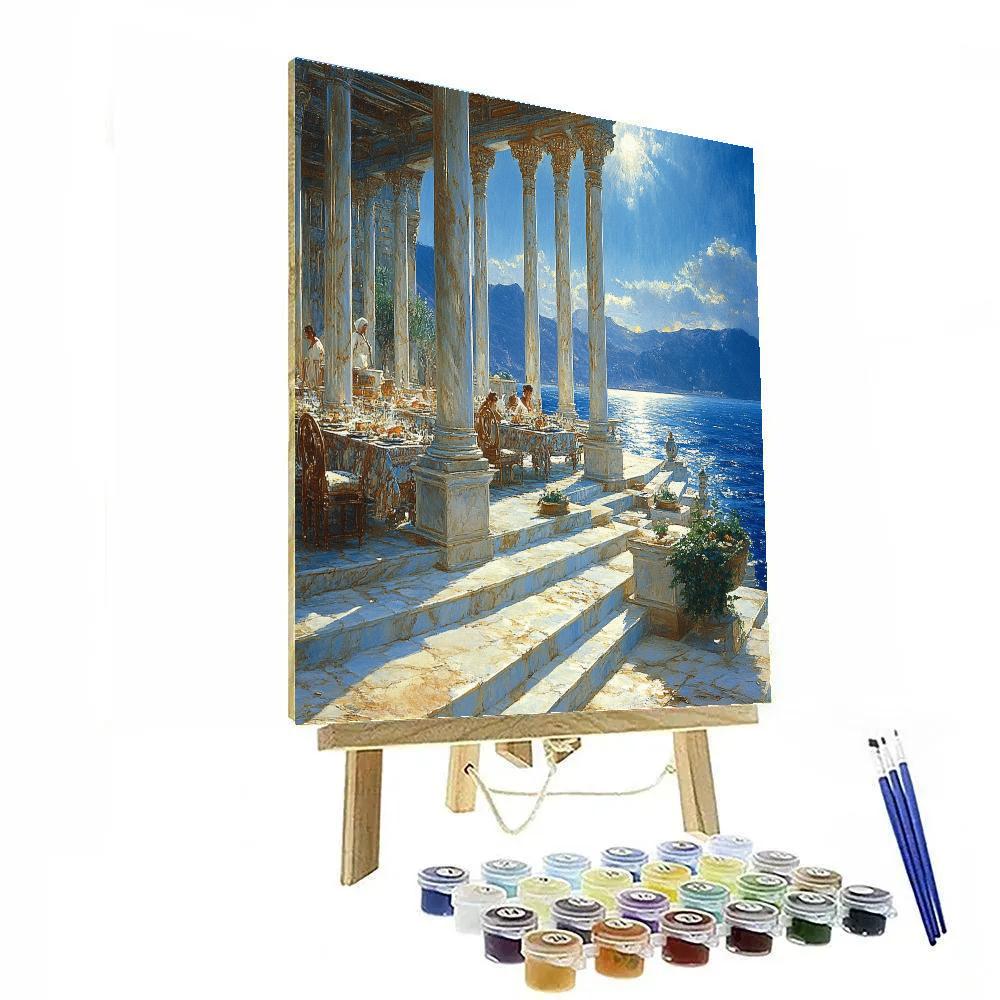 Alma Tadema Inspired Marble Banquet Hall Number painting