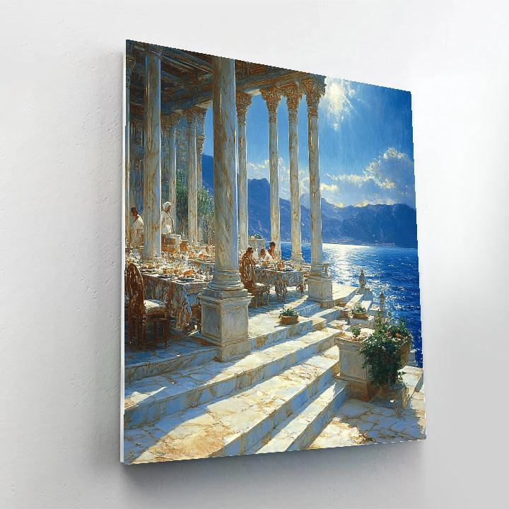 Alma Tadema Inspired Marble Banquet Hall Number painting