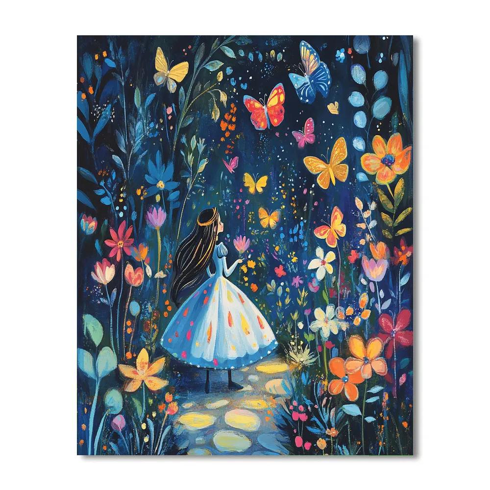 Alice’s Adventures In The Garden - Disney Inspired paint by numbers