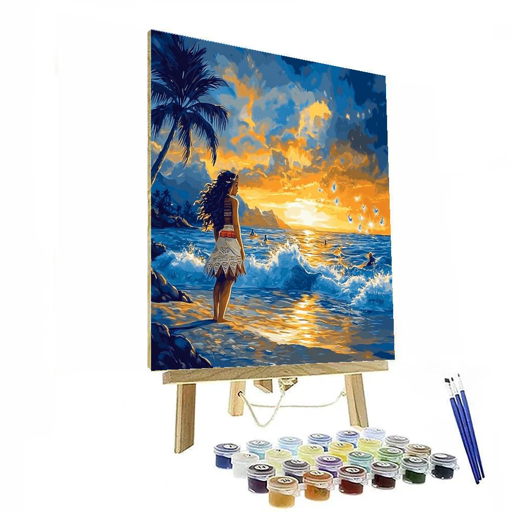 Moana And The Ocean Spirits - Disney Inspired Paint by numbers kits
