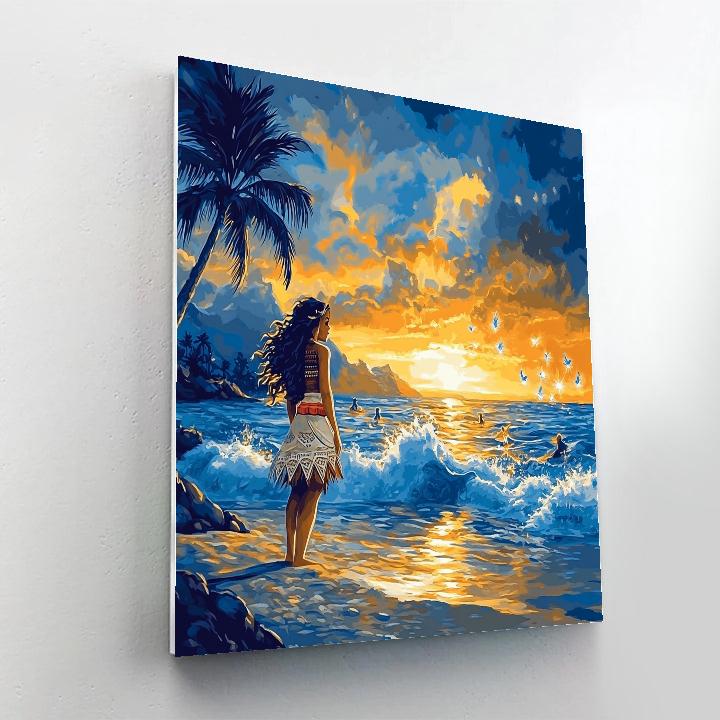 Moana And The Ocean Spirits - Disney Inspired Paint by numbers kits