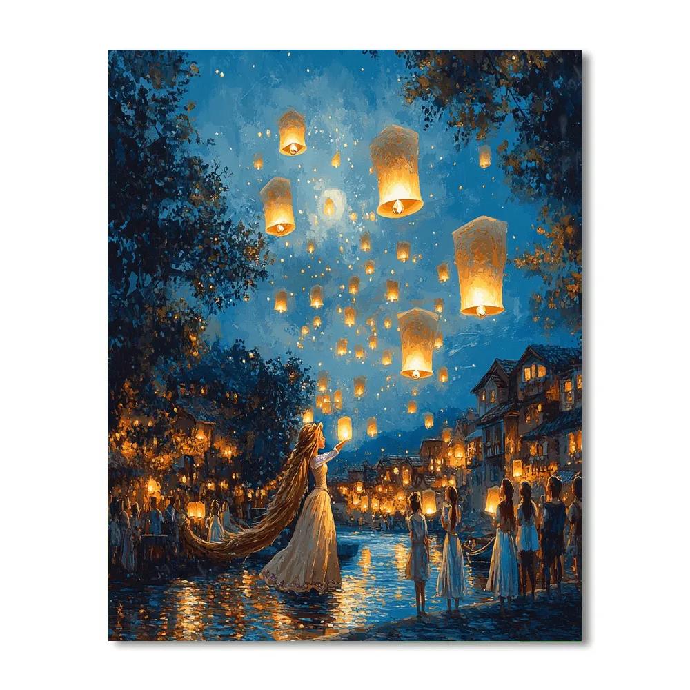 Rapunzel’s Festival Of Lights - Disney Inspired paint by numbers