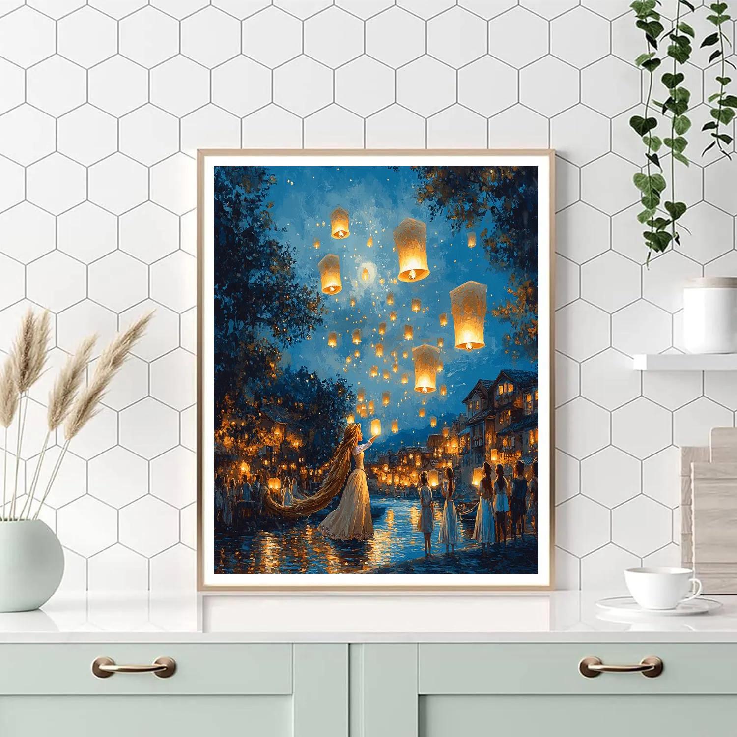Rapunzel’s Festival Of Lights - Disney Inspired paint by numbers