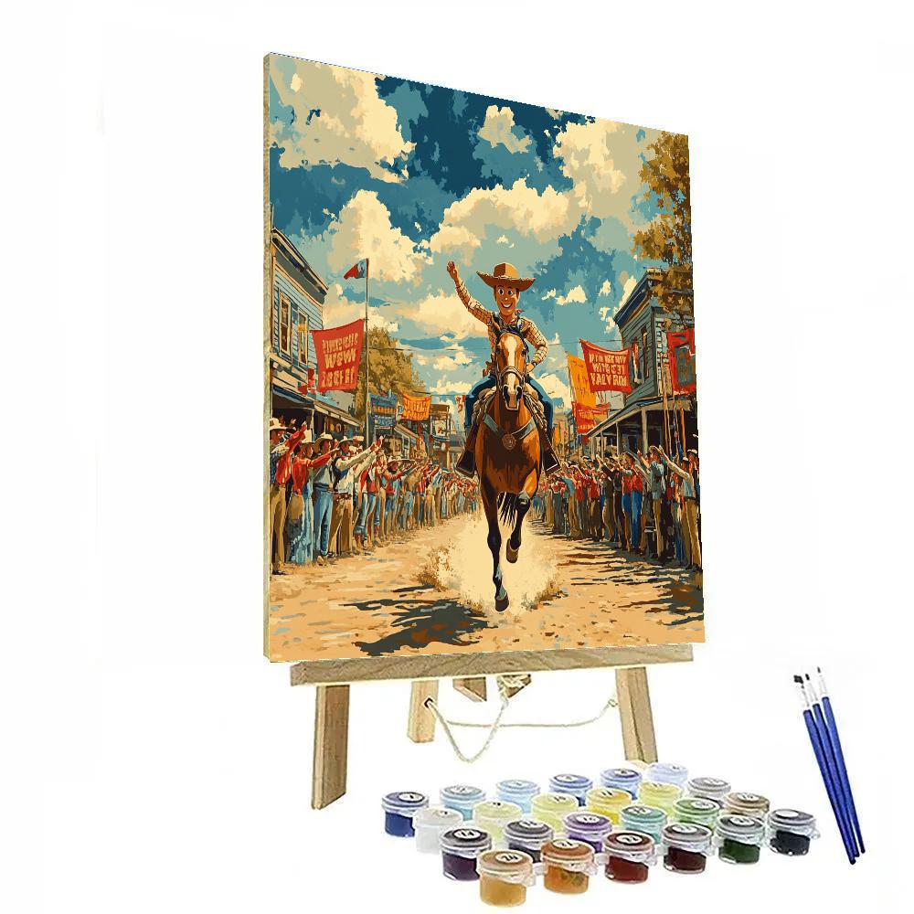 Woody’s Western Adventure - Disney Inspired Paint by numbers art