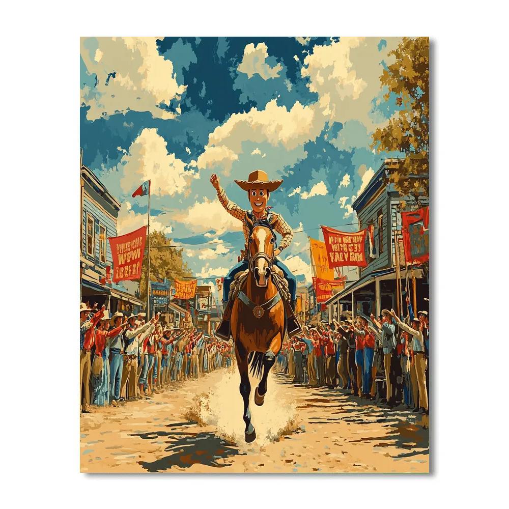 Woody’s Western Adventure - Disney Inspired Paint by numbers art