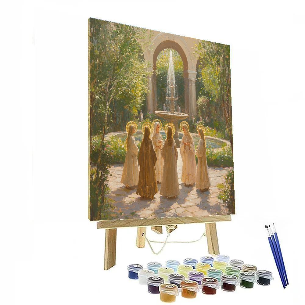 Raphael Inspired Harmony Of Friends Paint by numbers art