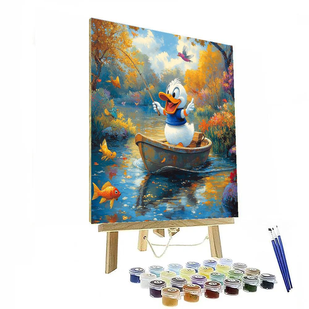 Donald Duck’s Fishing Excursion - Disney Inspired Paint by numbers kits