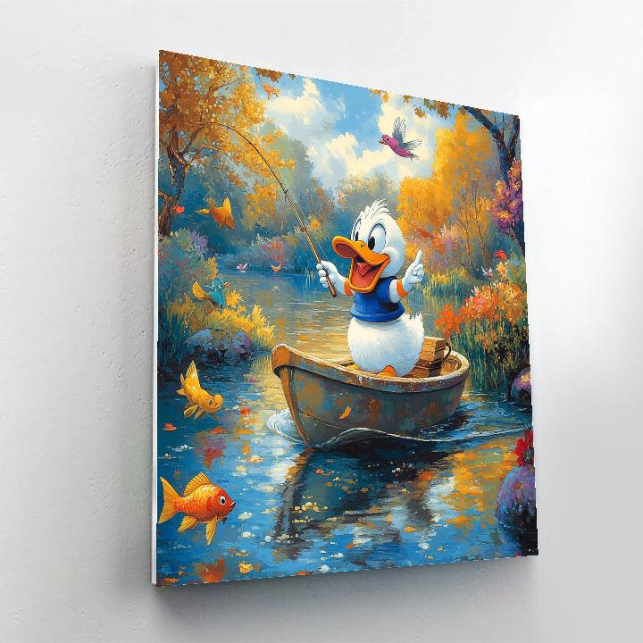Donald Duck’s Fishing Excursion - Disney Inspired Paint by numbers kits
