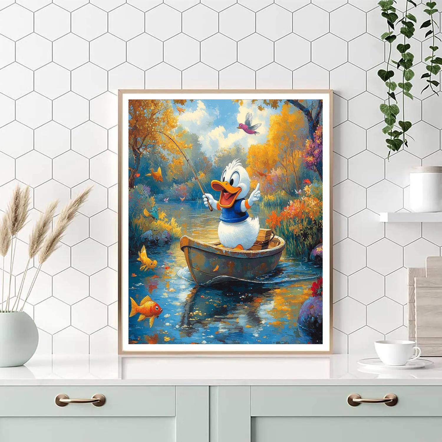 Donald Duck’s Fishing Excursion - Disney Inspired Paint by numbers kits