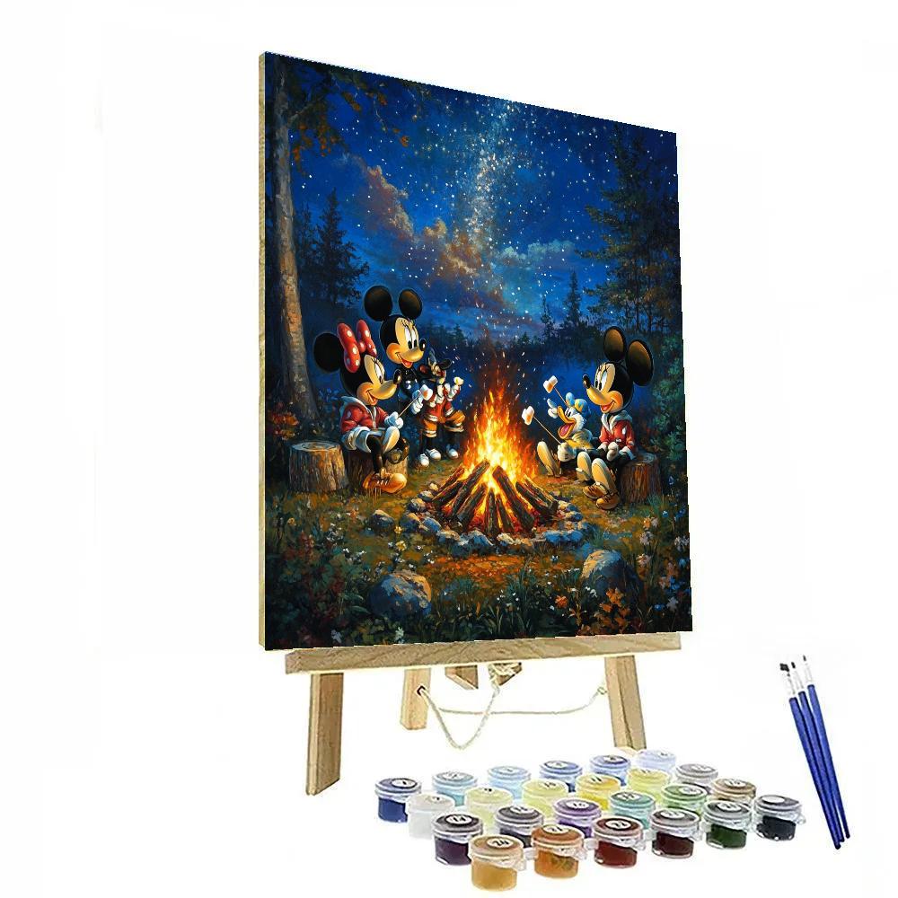 Mickey And Friends’ Campfire Night - Disney Inspired paint by number