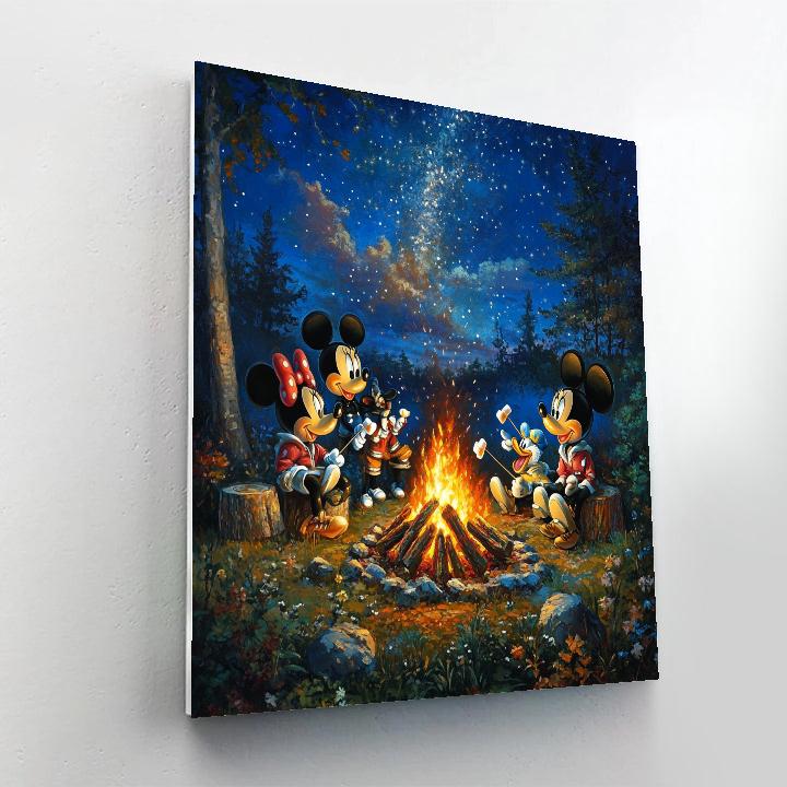 Mickey And Friends’ Campfire Night - Disney Inspired paint by number