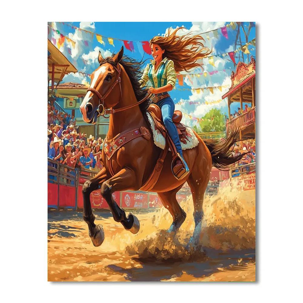 Jessie’s Rodeo Performance - Disney Inspired paint by color