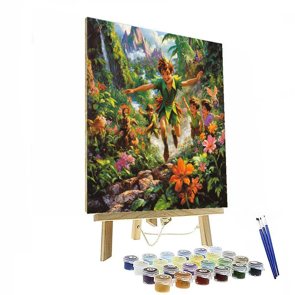Peter Pan’s Lost Boy Adventure - Disney Inspired paint by color