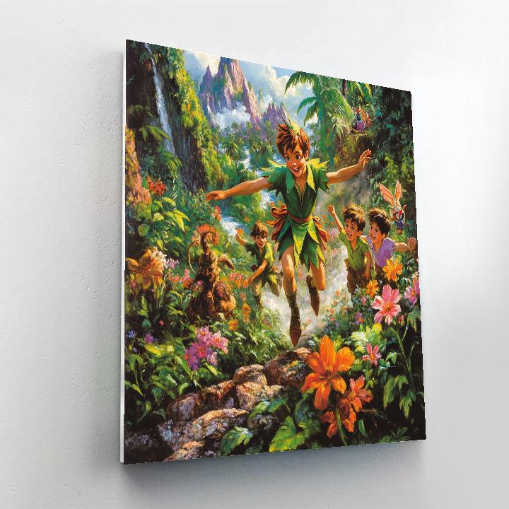 Peter Pan’s Lost Boy Adventure - Disney Inspired paint by color